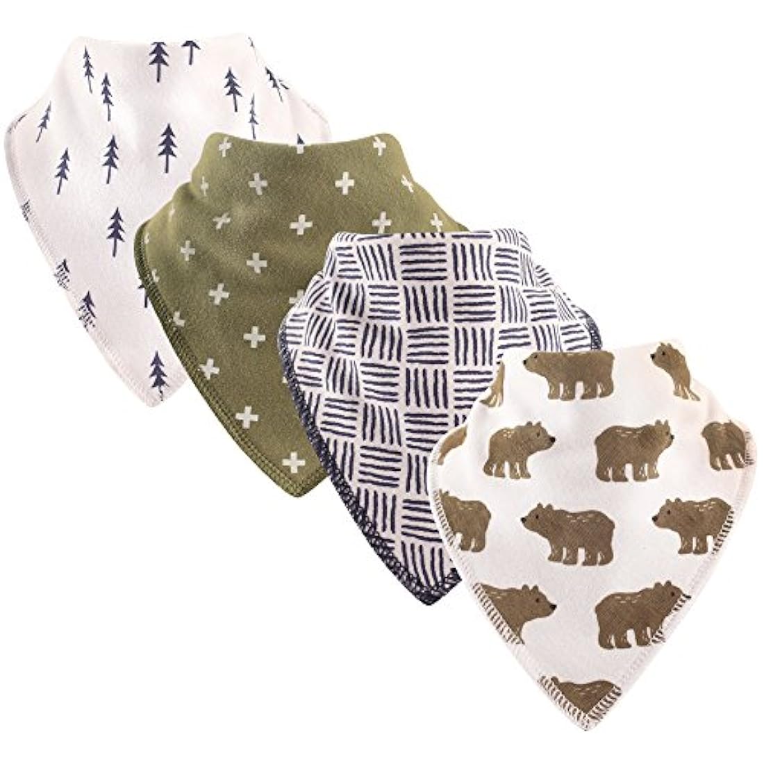 Hudson Baby Baby Boys - Baberos de forro polar de algodón