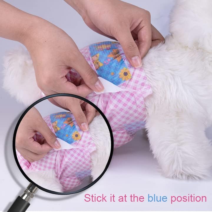 Pañales desechables para perras, pañales para cachorros con cintura elástica