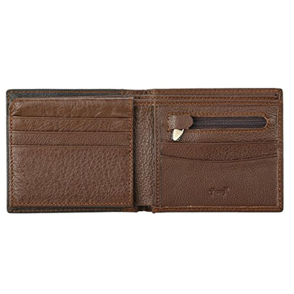 Christian Art Gifts Cartera de cuero genuino para hombres