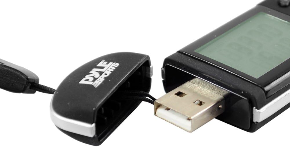 Podómetro Pyle Sport PCLRMU2, sensor 3D, pantalla LCD, USB