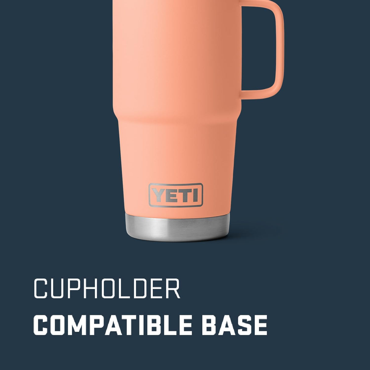 Taza de Viaje YETI Rambler 20 oz, Acero Inoxidable, Melocotón
