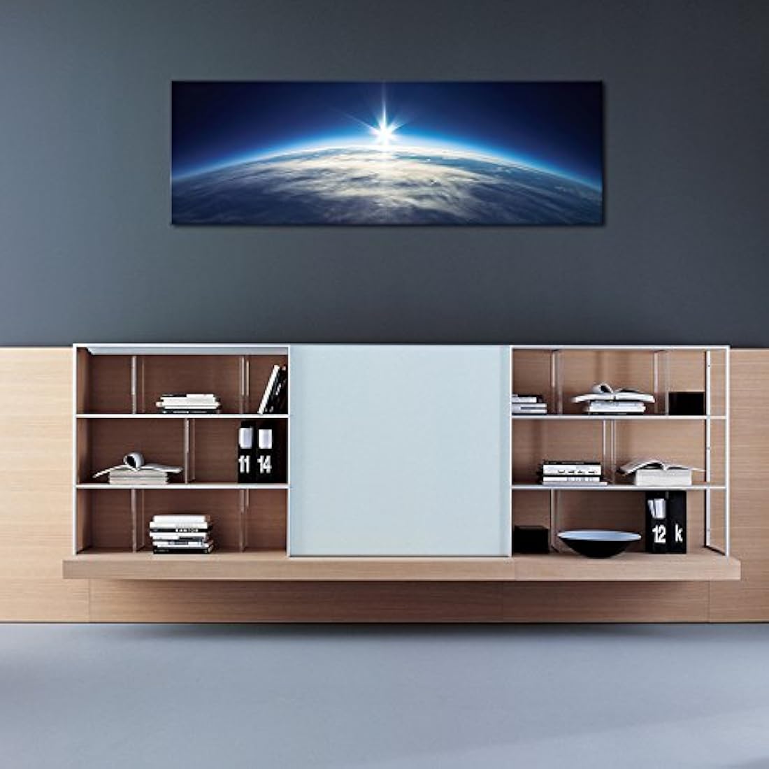 lona azul Universo tierra arte moderno paisaje