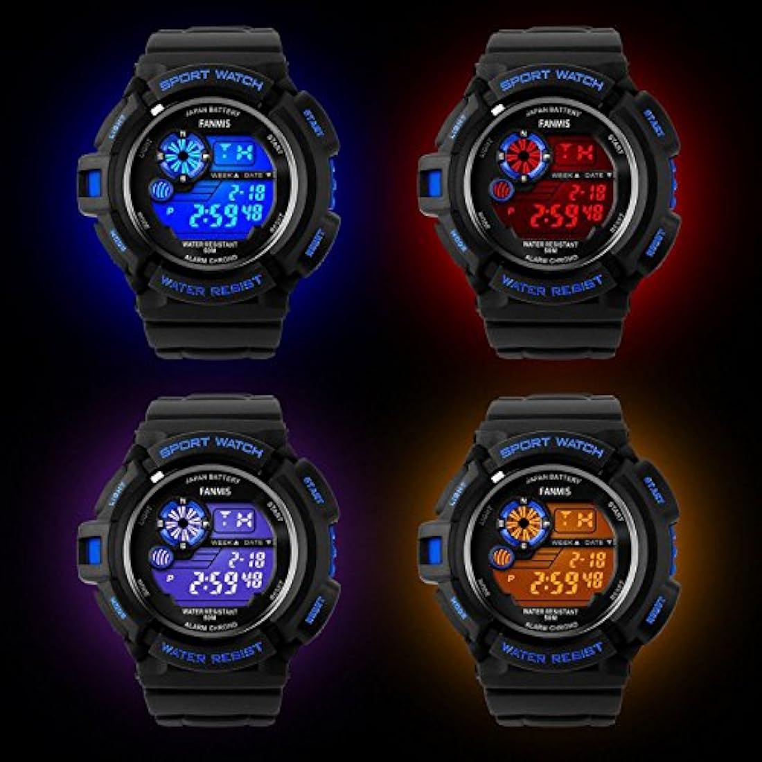 Reloj deportivo digital para hombre