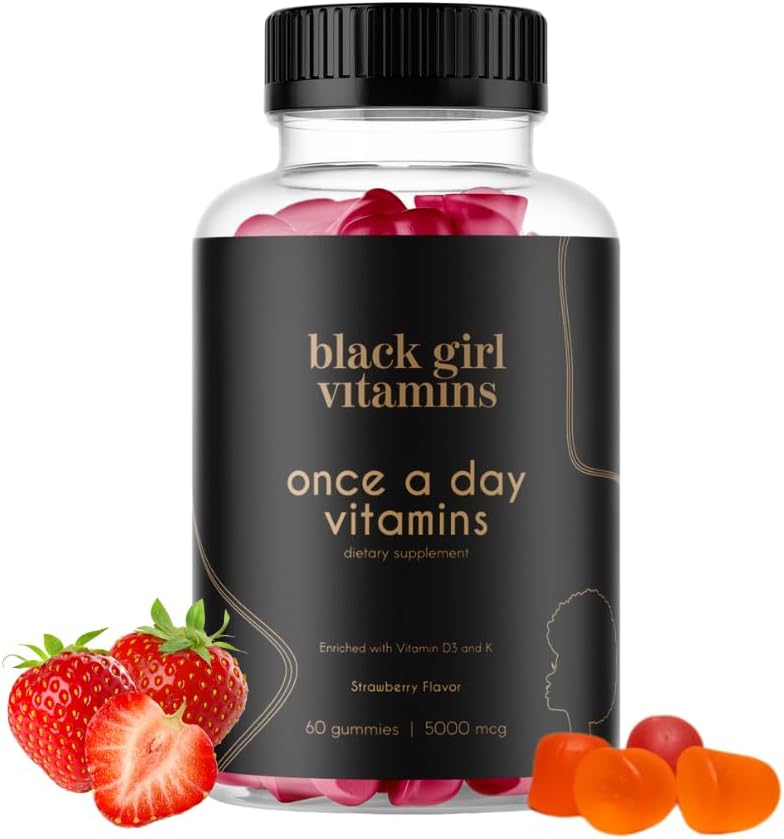 Multivitamínico Gummy, Black Girl Vitamins, Vegano, 30 días