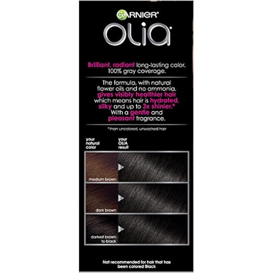 Garnier - Tinte Garier Olia permanente para el cabello, Total 1, 3.11