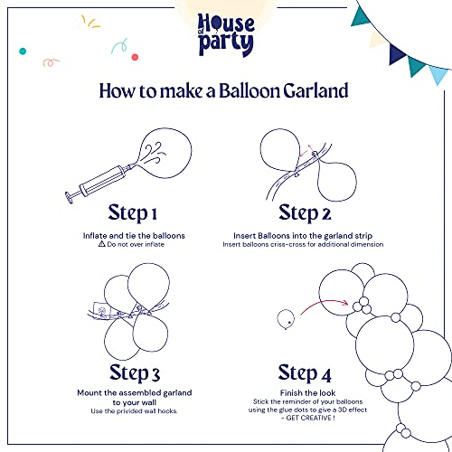 HOUSE OF PARTY Kit de globos de decoración de cumpleaños de dinosaurio, 158 piezas, guirnalda de globos azules y verdes del mundo jurásico | Suministros de fiesta de dinosaurio con temática de globo de safari en la selva