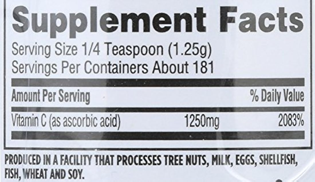 365 Daily Value, alta potencia vitamina C en polvo, 8 onzas