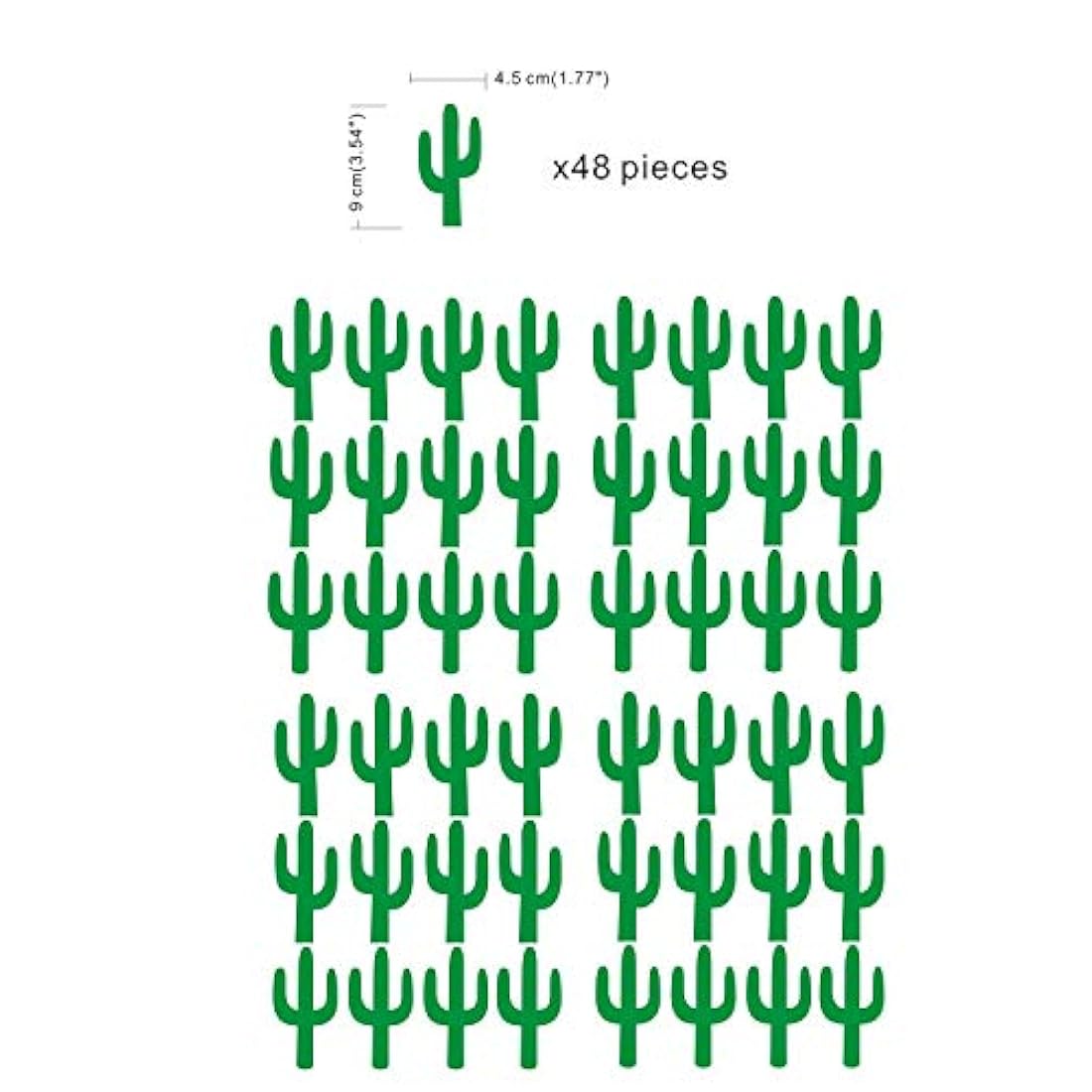 JOYRESIDE - Juego de 48 adhesivos de vinilo para pared