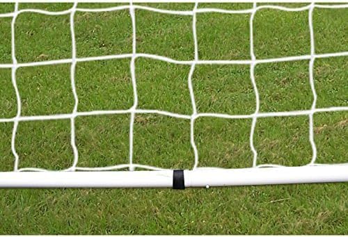 Portería de fútbol con marco de acero y red, portatil