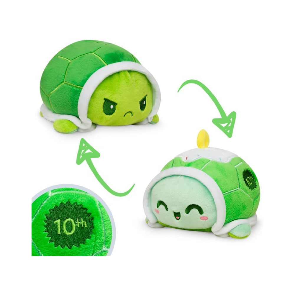 Peluche reversible color verde para niños