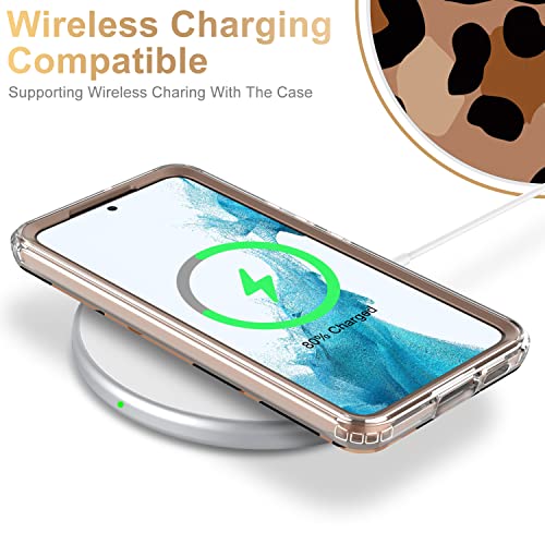 ESDOT Funda para Samsung Galaxy S22 Plus, grado militar, prueba de caída de 21 pies, resistente con diseños de moda para mujeres y niñas, funda protectora para Galaxy S22+ Plus 6.6 pulgadas, estampado guepardo hermoso