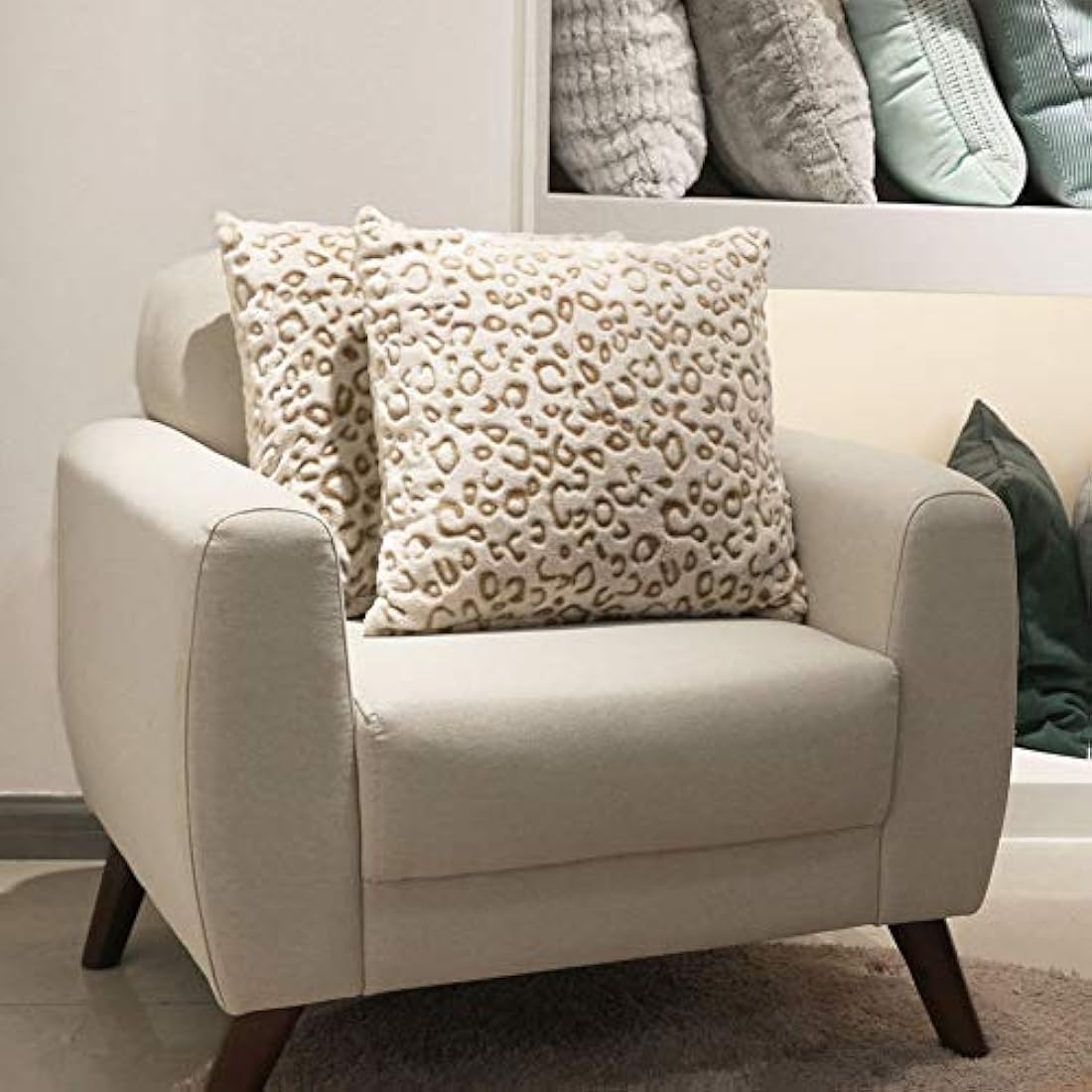 Juego de 2 fundas de almohada de felpa.