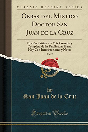 Libro Obras del Mistico Doctor San Juan de la Cruz (Español)