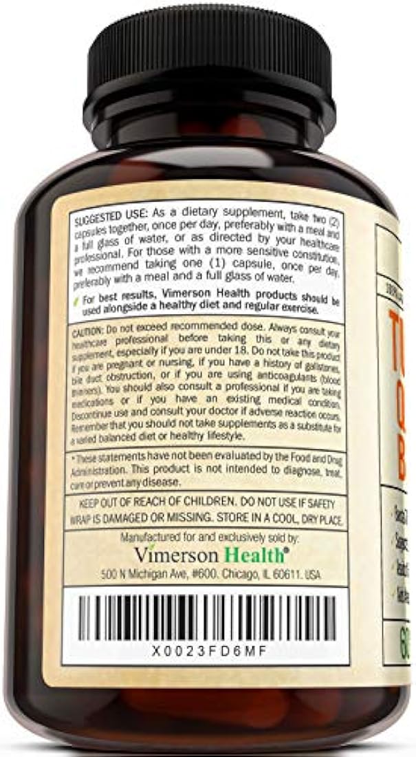 Cúrcuma Curcumina Bromelain Quercetina y Bioperine