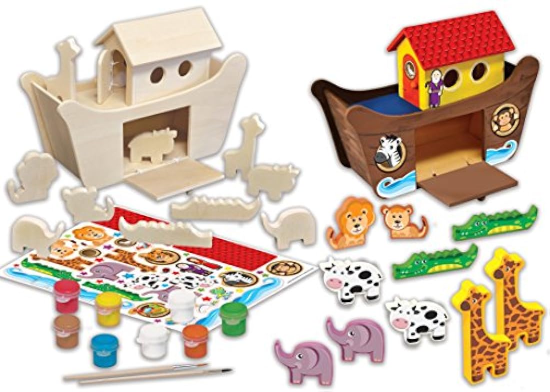 MasterPieces Works - Kit de pintura para madera, Arca de Noé