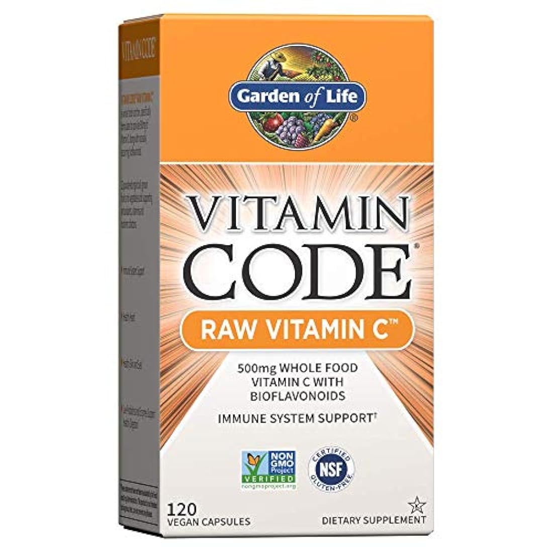 Vitamina C vegano, vitamina código Raw, completo suplemento