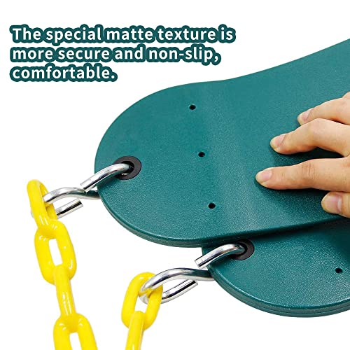 Juego de columpio de repuesto para asiento de columpio de 66 pulgadas, con revestimiento de plástico, accesorios de repuesto