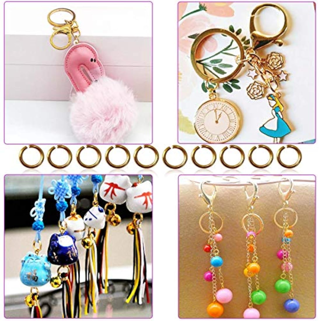 Anillos chapados en oro