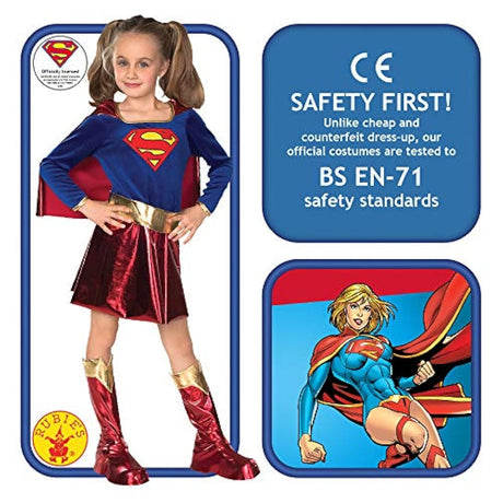 Disfraz infantil de Supergirl de DC Comics