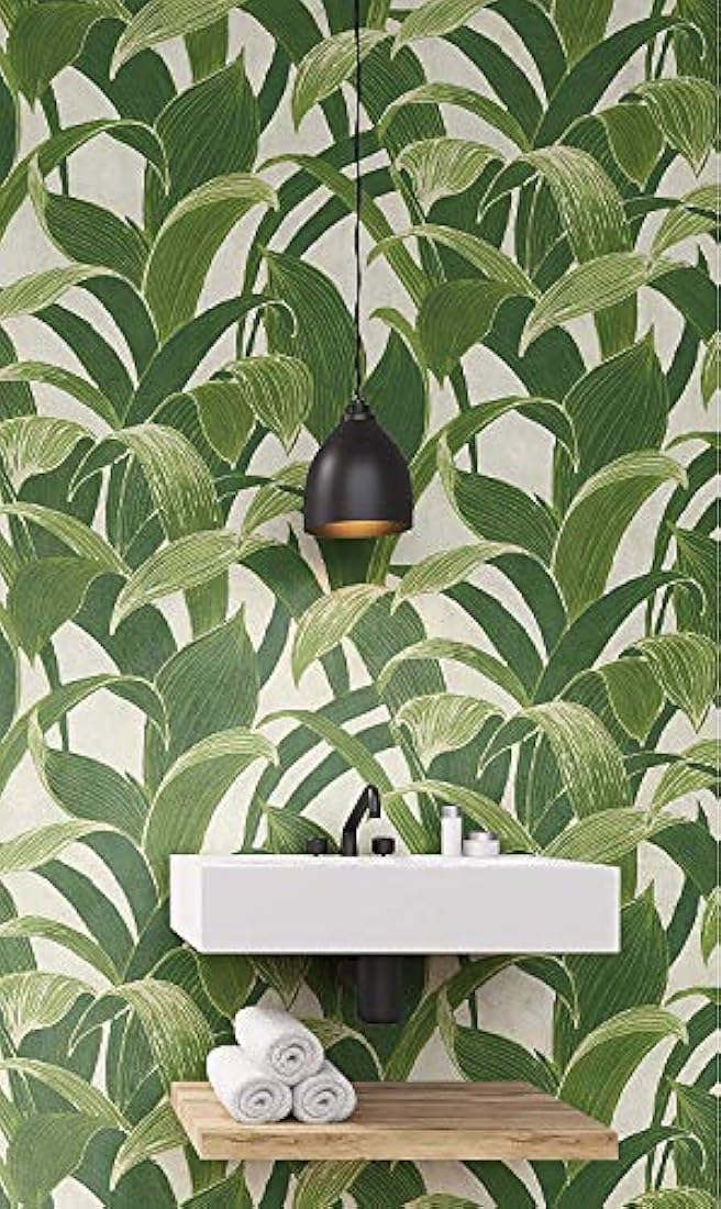 Papel revestimiento de vinilo verde (20.5inx18.0ft(30.7 ft²)