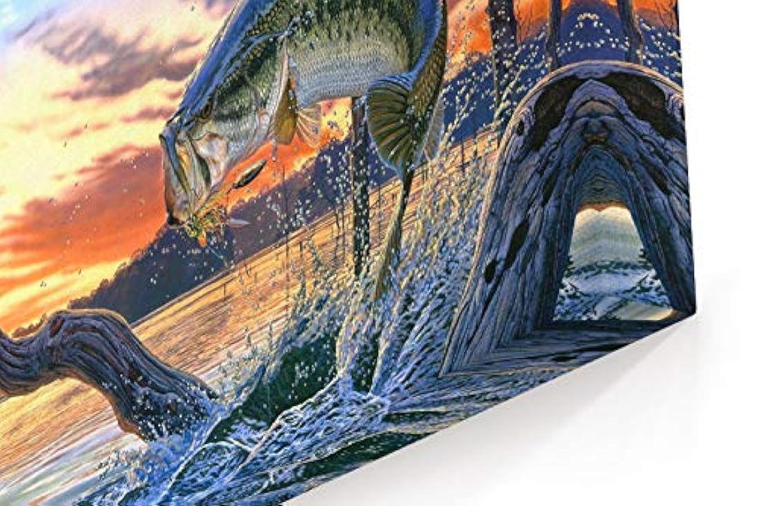 Prixas - Lienzo decorativo para pared con diseño de peces