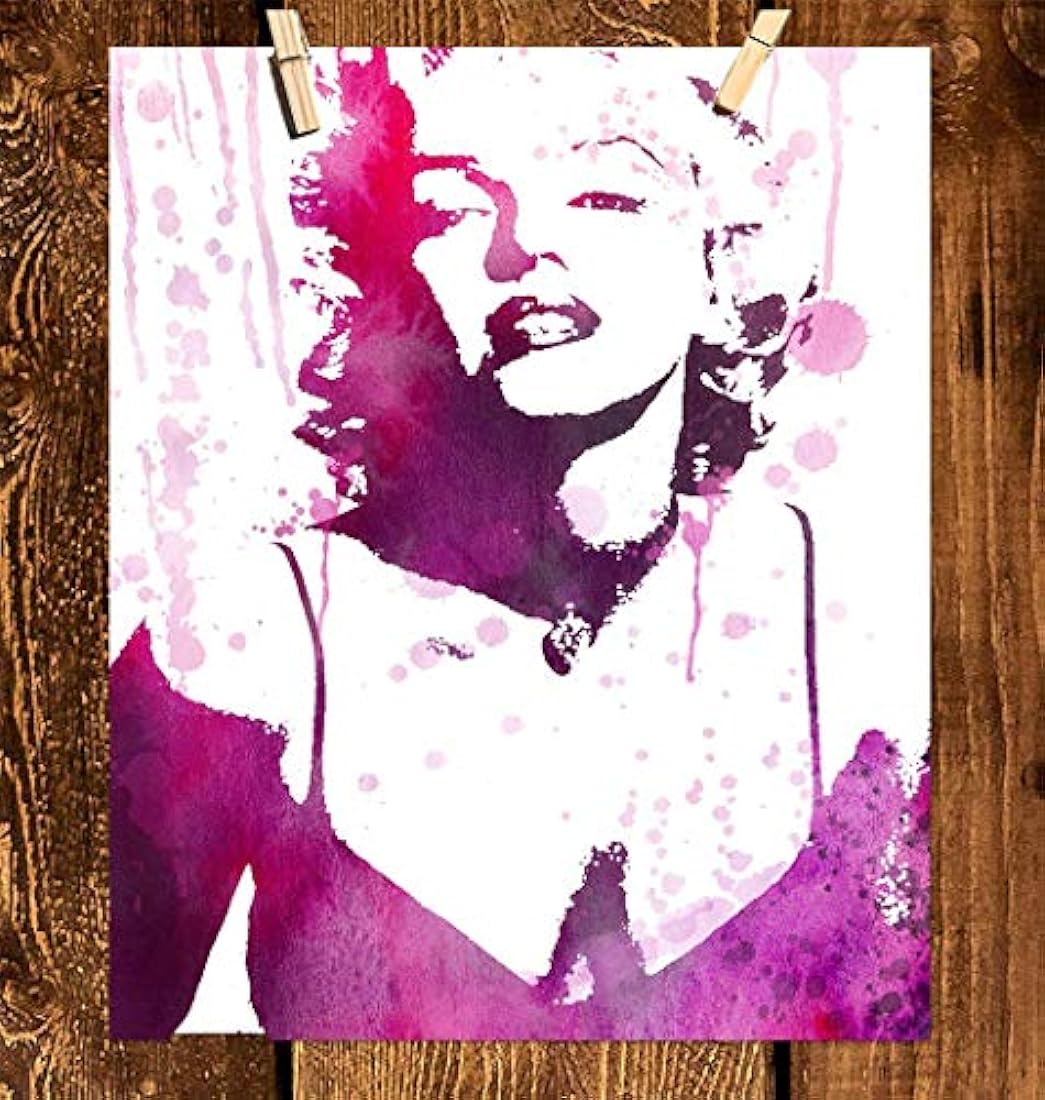 Marilyn Monroe Watercolour Wall Art Print