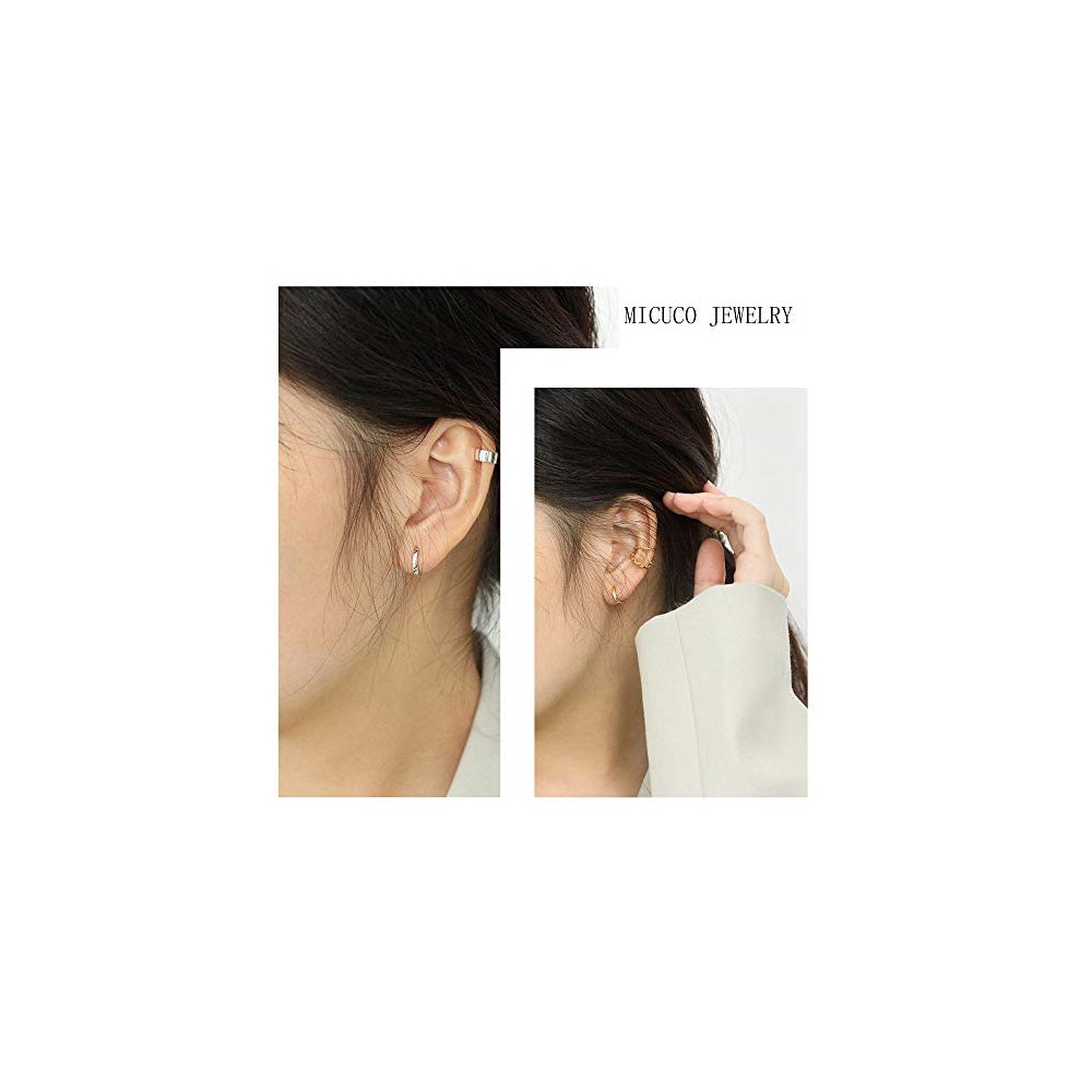 Aretes pequeñas de oro de 14 quilates para mujer