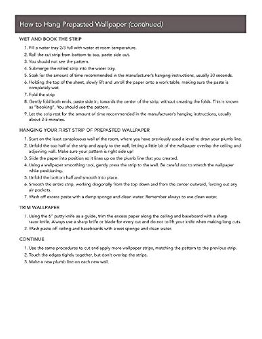 Papel pintado en vinilo para pared estilo Borde(15' x 6.75)