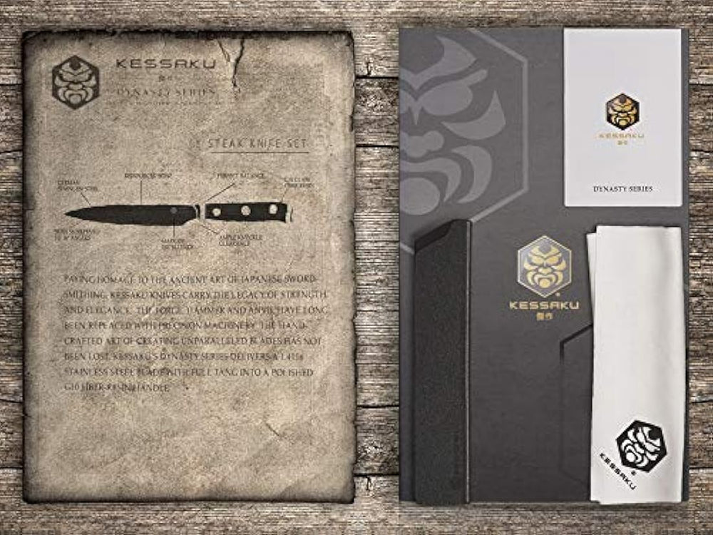 Juego de 4 cuchillos de vapor Dynasty de 4.7 in