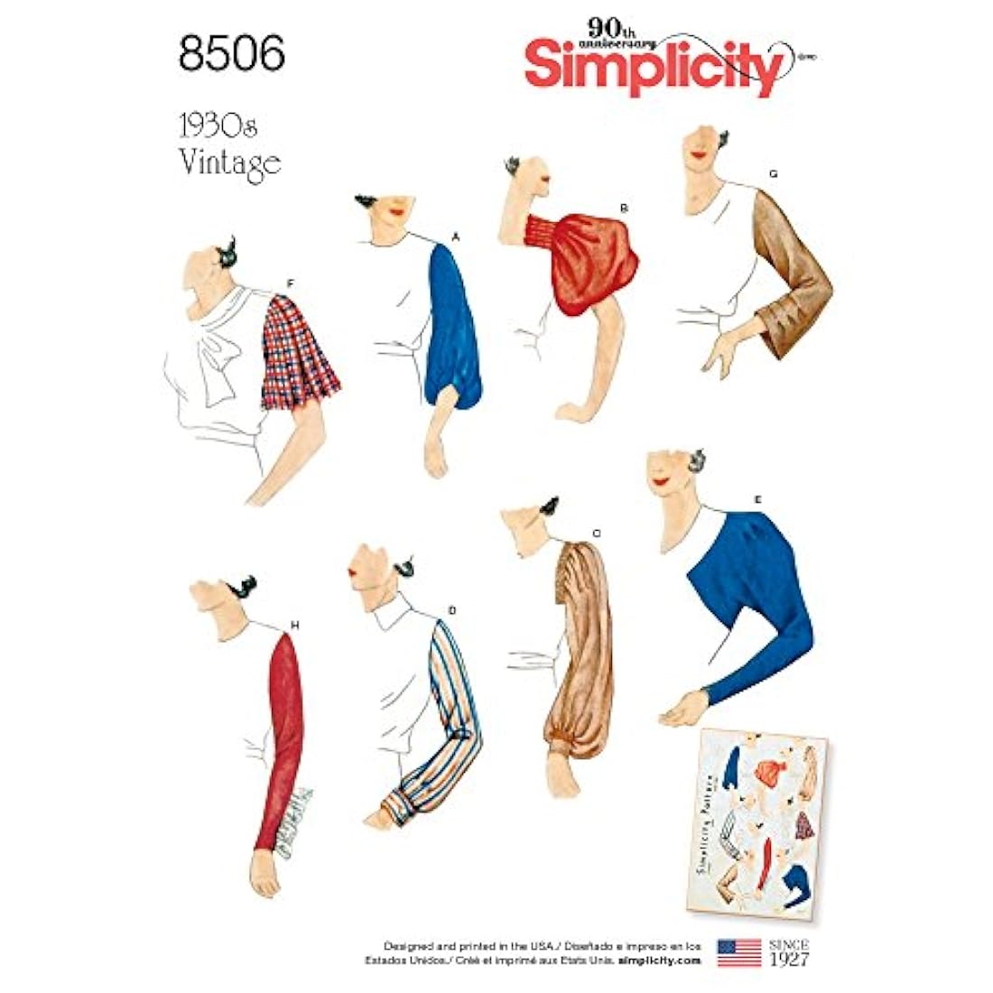 Simplicity US8506A - Patrones de costura para camisas