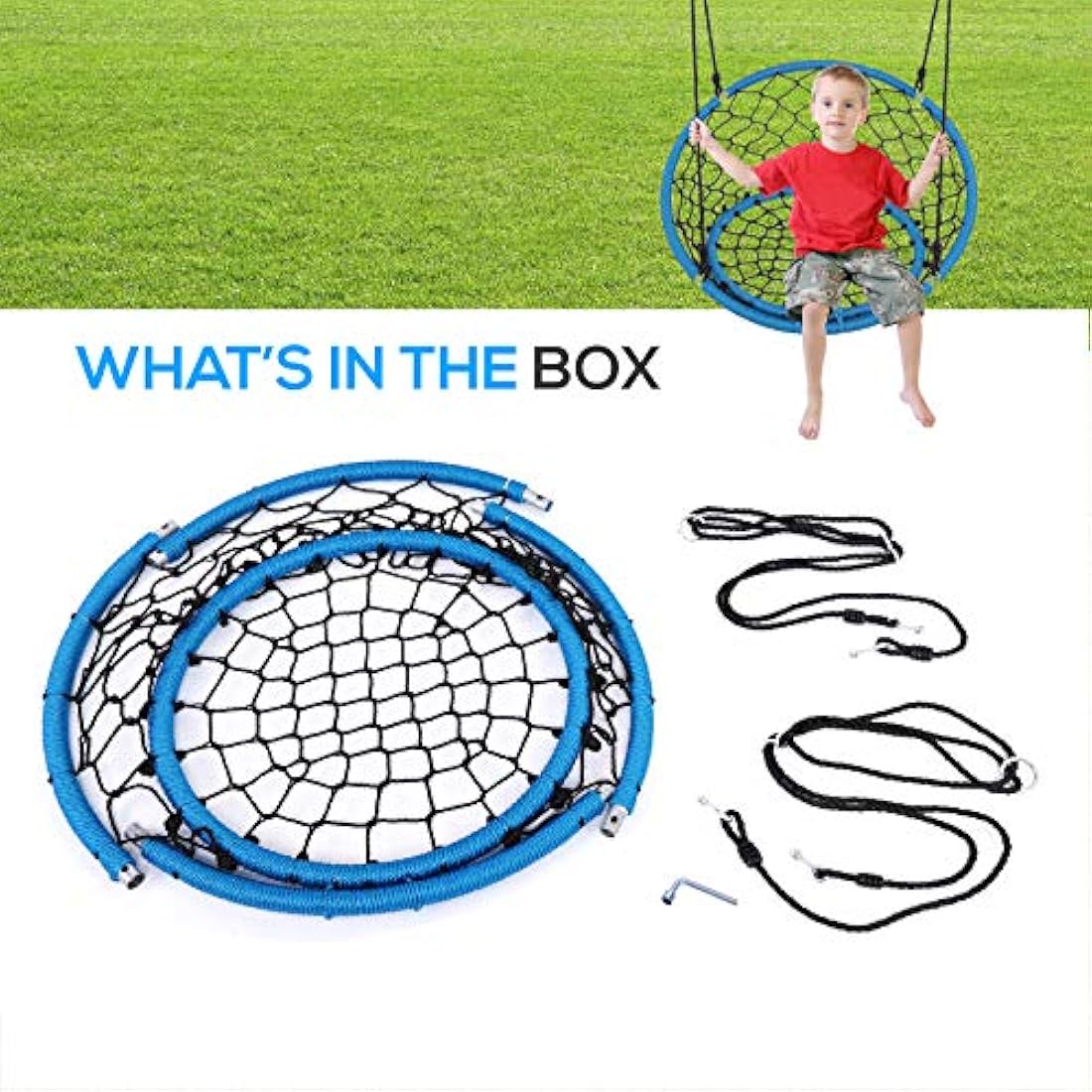 Columpio de asiento de platillo SERENELIFE SLSWNG125