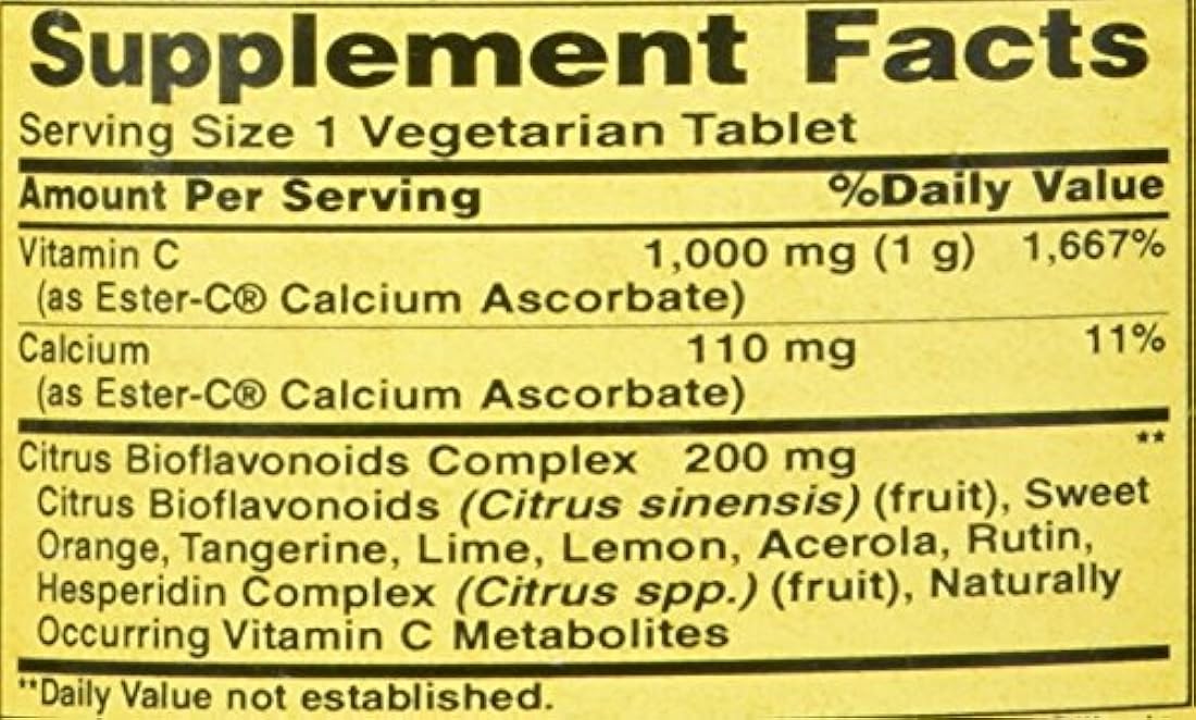 American Health Ester-C con bioflavonoides cítricos tabletas