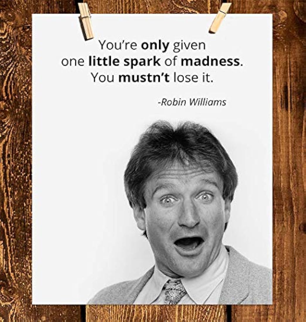 cartel decorativo de pared de Robin Williams