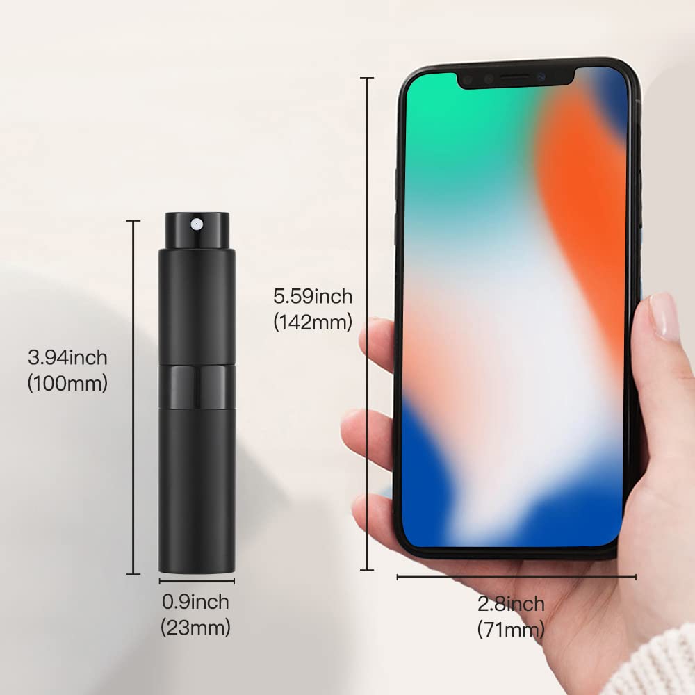 Botellas atomizadoras de perfume LISAPACK 8ML, 3 piezas, viaje