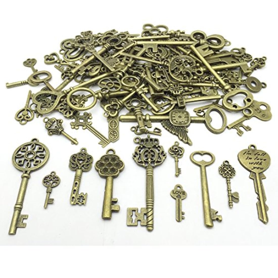 JIALEEY - Llaves de esqueleto vintage