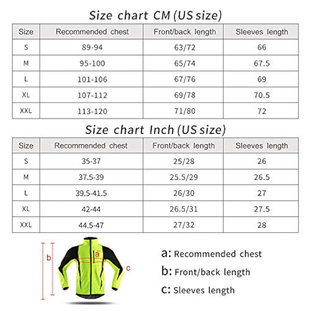 ARSUXEO - Chaqueta térmica para ciclismo
