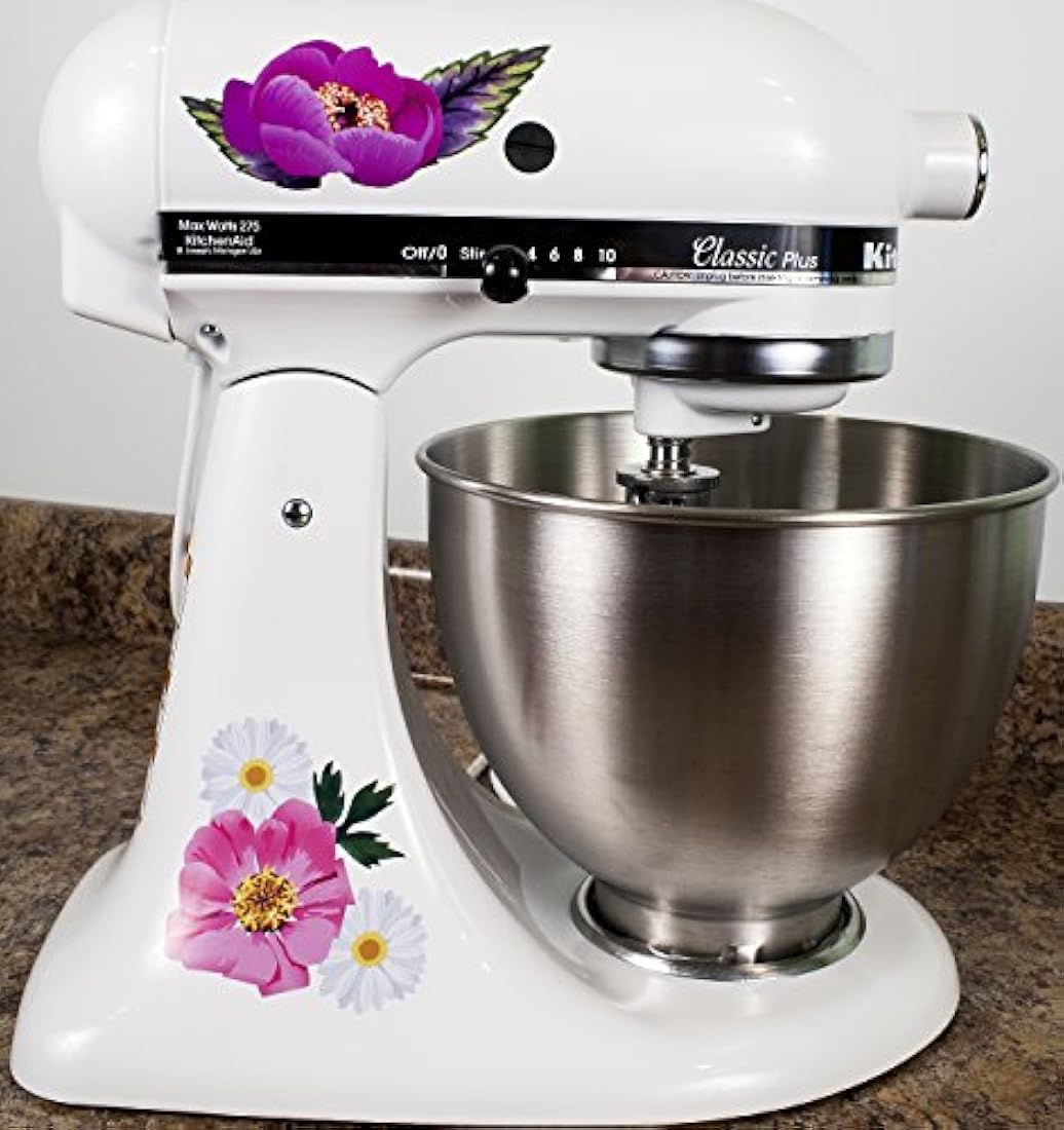 Pretty Daisy and Pink Flower Full Color Kit Mixer