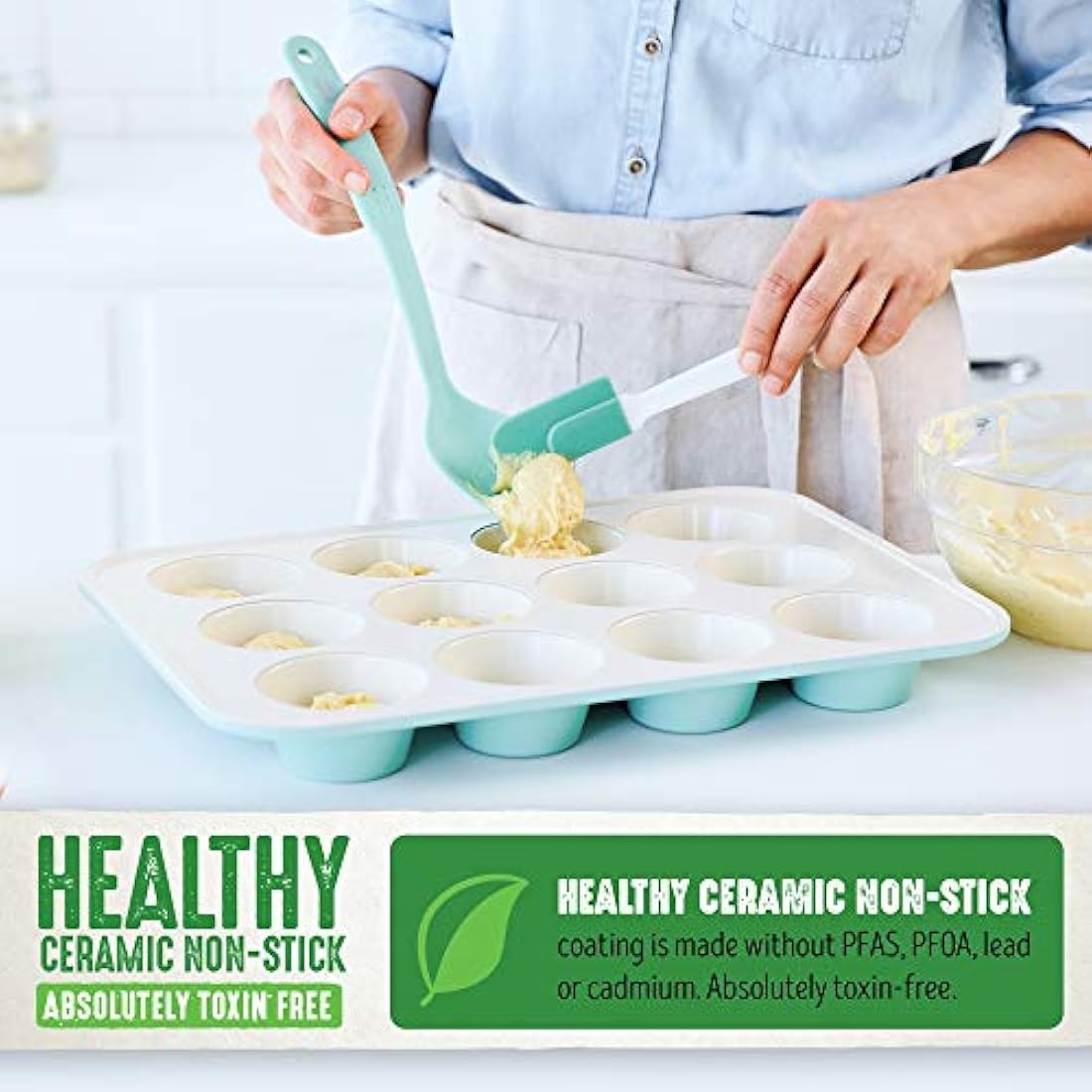 Molde antiadherente de cerámica