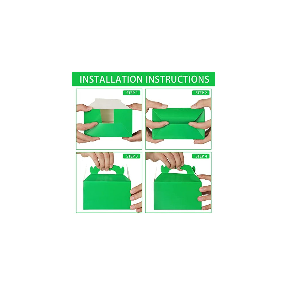 Kits de Decoración de Cajas de regalo para fiestas verdes