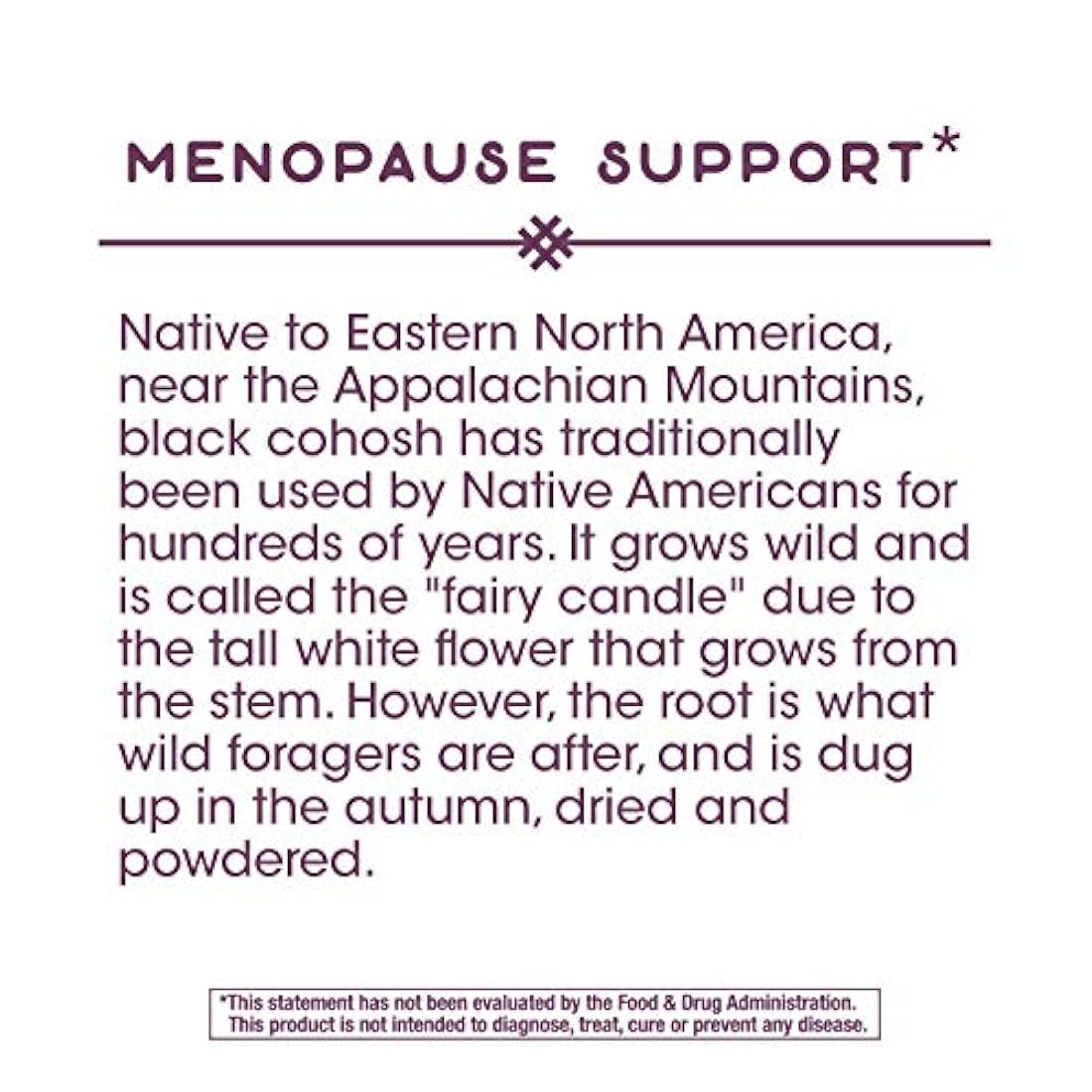 Nature's Way Negro Cohosh Raíz, 15353, 120, 1