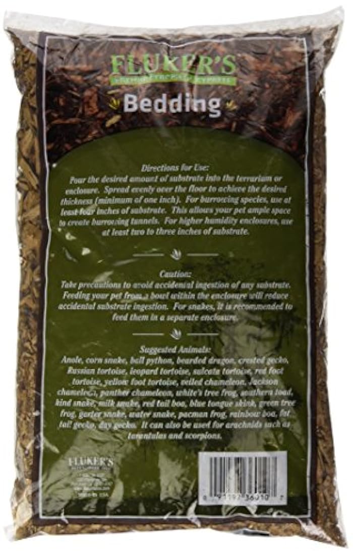 Ropa de cama ciprés tropical premium de Fluker para reptiles