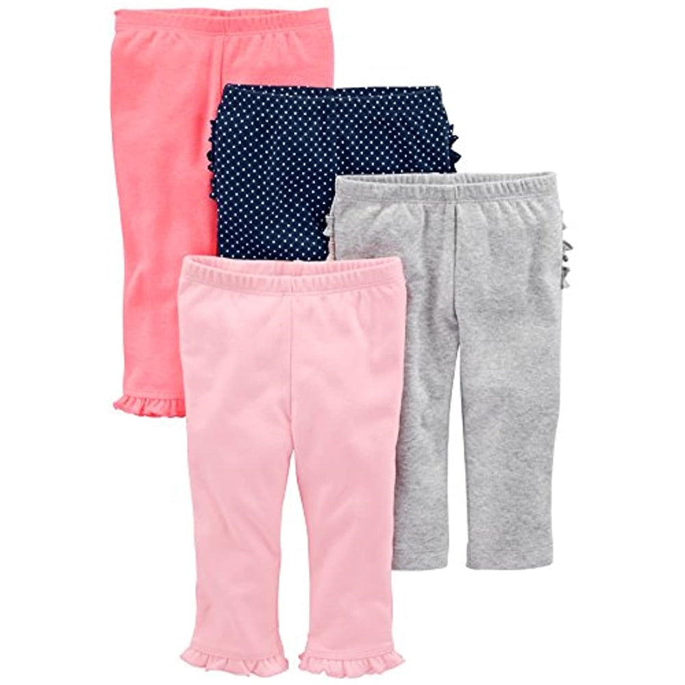 Pantalones Paquete de 4 pantalones para niña 0 - 3 meses