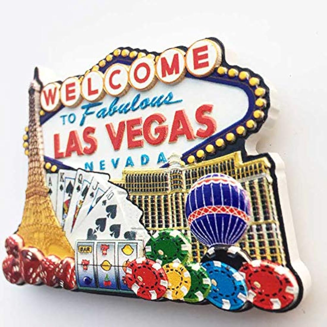 Imán para nevera 3D Las Vegas USA