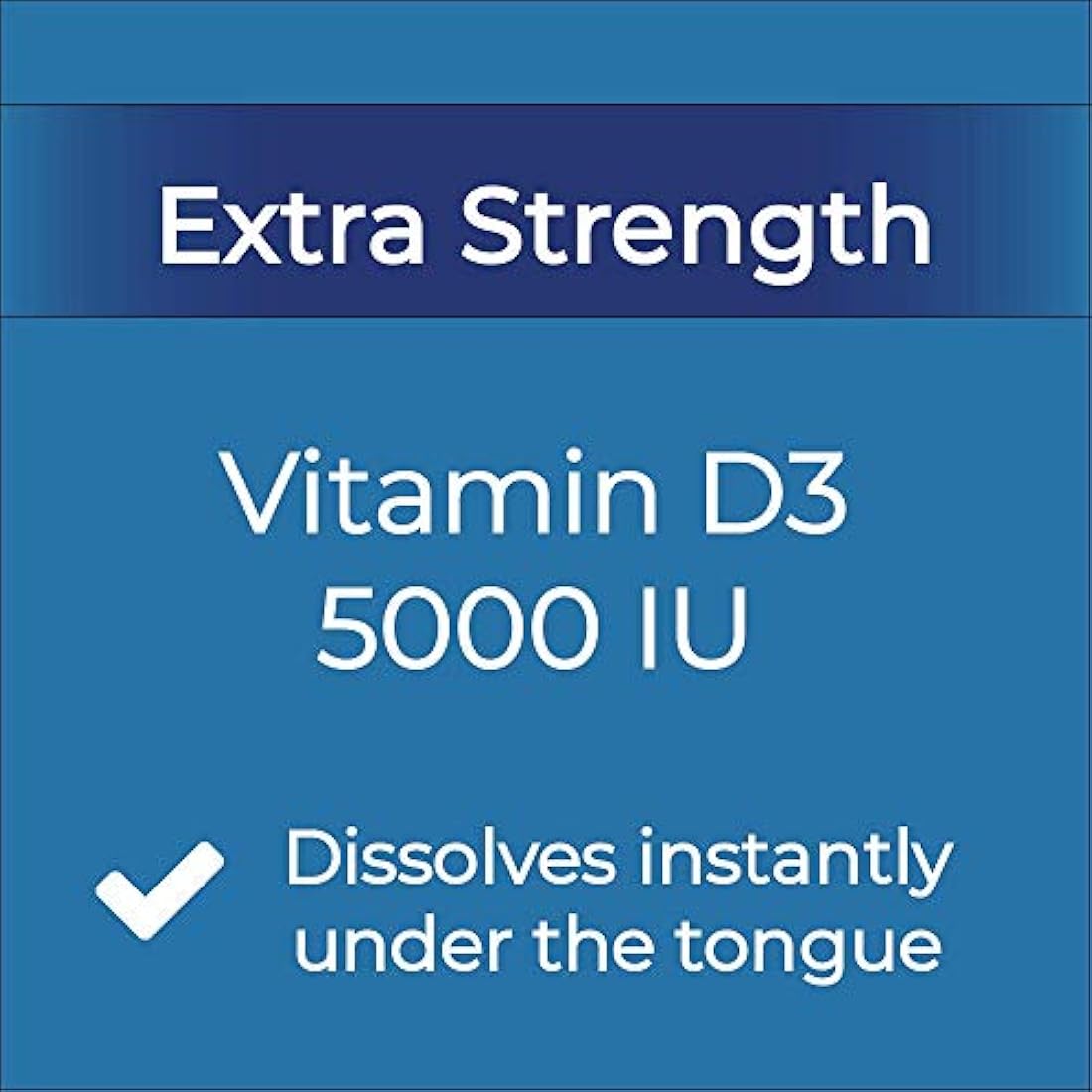 Extra Strength Vitamina D3 5000 UI, 100 unidades