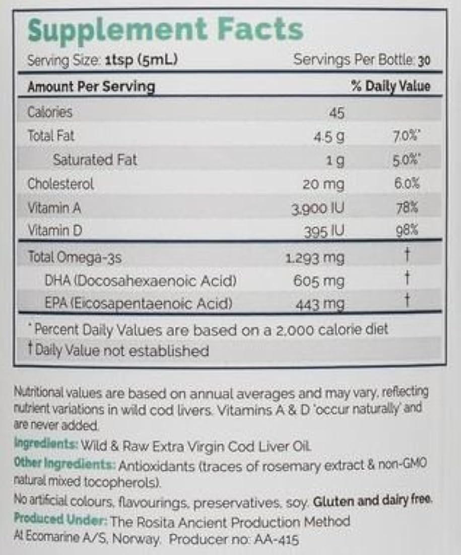 Aceite Líquido de higado de bacalao