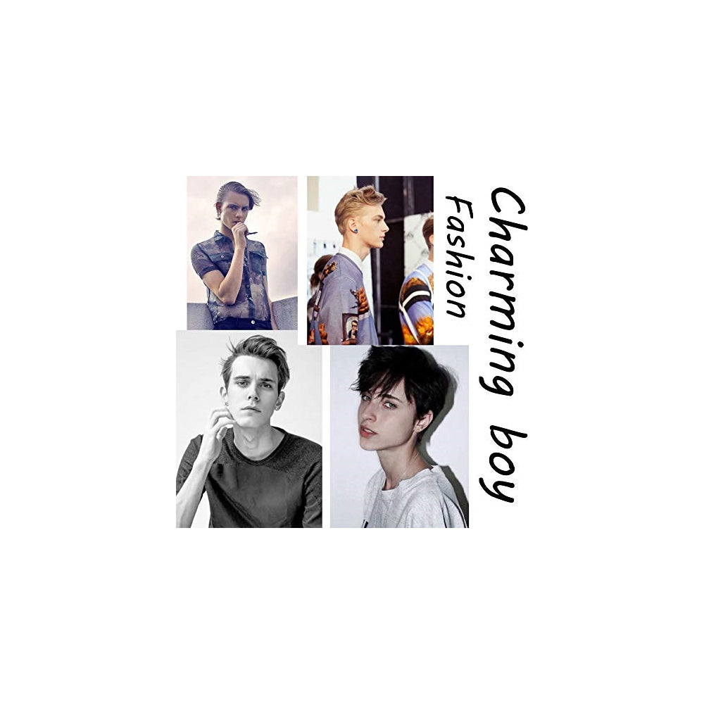 Aretes con clip magnético diseño de cristales y flores