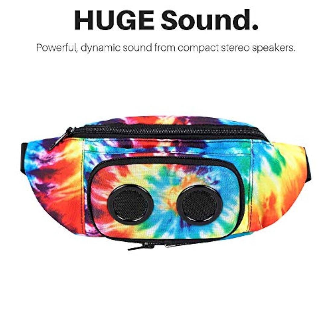 Bluetoooth Fannypack con altavoces + subwoofer, cable micro