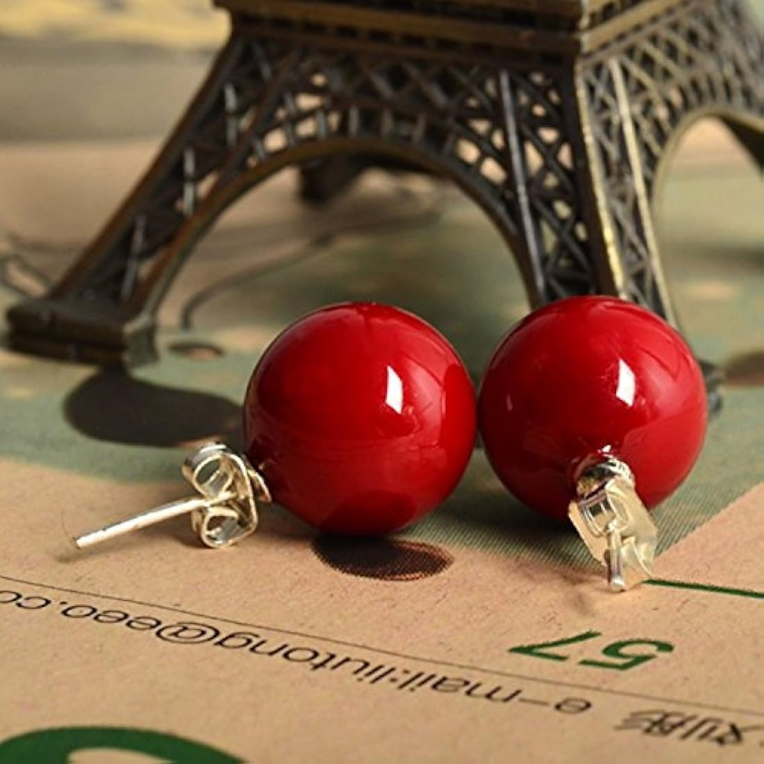 Lureme 02001451-2 - Pendientes de tuerca para mujer