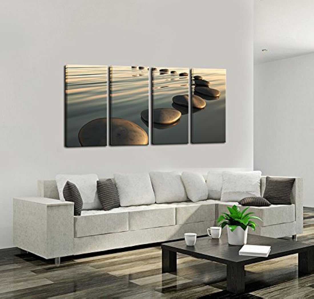 Lienzo decorativo para pared con diseño de piedra de