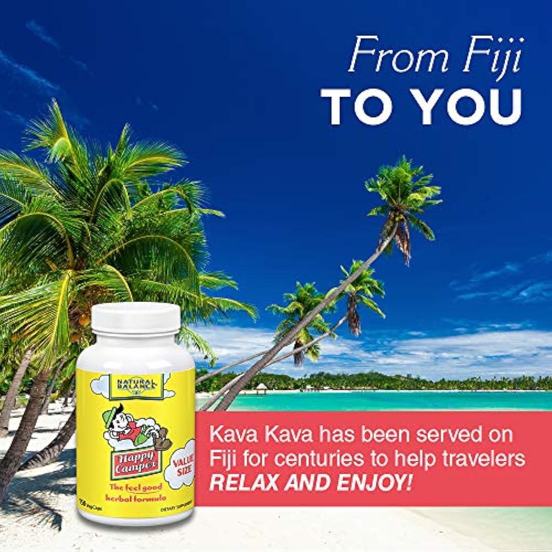 Natural Balance Happy y Relajación Suplemento con Kava Kava